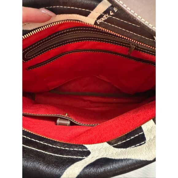 Dooney & Bourke Giraffe Print Shoulder Bag Purse Handbag - Picture 10 of 16